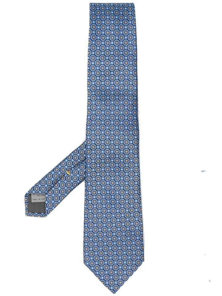 Canali Blue Patterned Tie