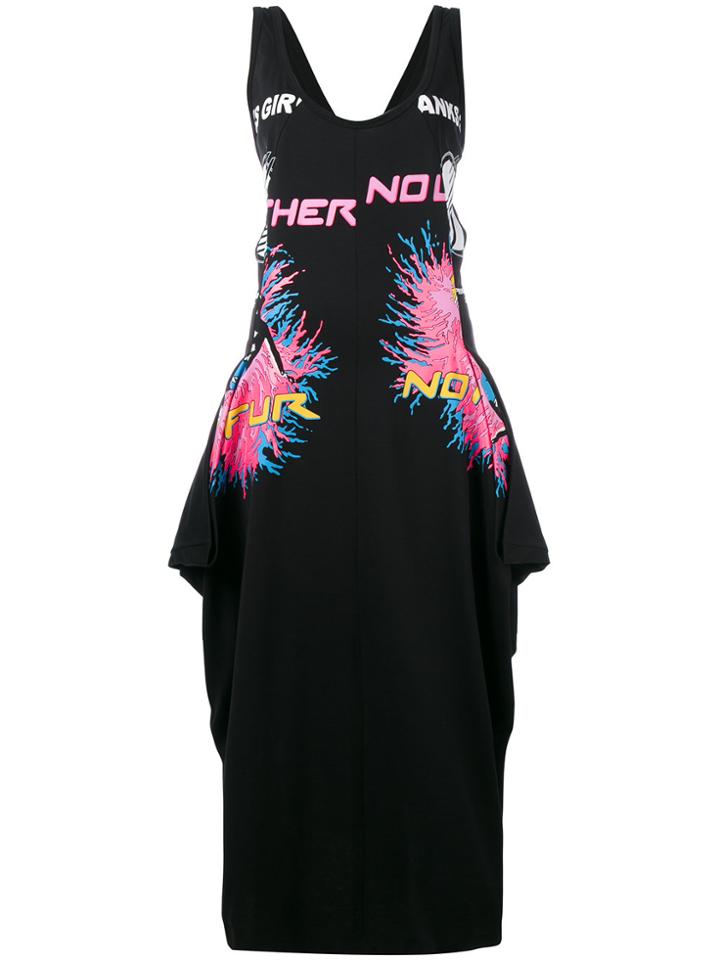 Stella Mccartney Printed Jersey Dress - Black