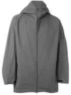 Kazuyuki Kumagai Full-zip Hooded Jacket, Men's, Size: 3, Green, Cotton/nylon/polyurethane/cupro