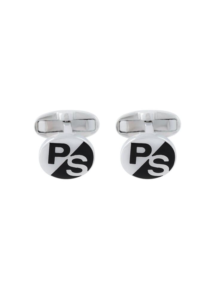 Ps By Paul Smith Brand Initials Cufflinks - Black