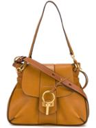 Chloé 'lexa' Shoulder Bag, Women's, Brown, Calf Leather/lamb Skin