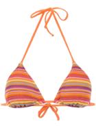 Cecilia Prado Striped Bikini Top - Yellow & Orange