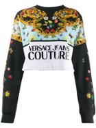 Versace Jeans Couture Contrast Print Sweater - Black