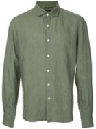 Estnation - Buttoned Shirt - Men - Linen/flax - Xl, Green, Linen/flax