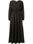 Matteau Gathered Plunge Dress - Black