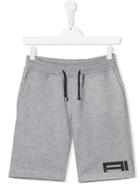 Ai Riders On The Storm Kids Printed Logo Shorts - Grey