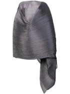 Pleats Please By Issey Miyake Asymmetric Pleated Dress - Grey