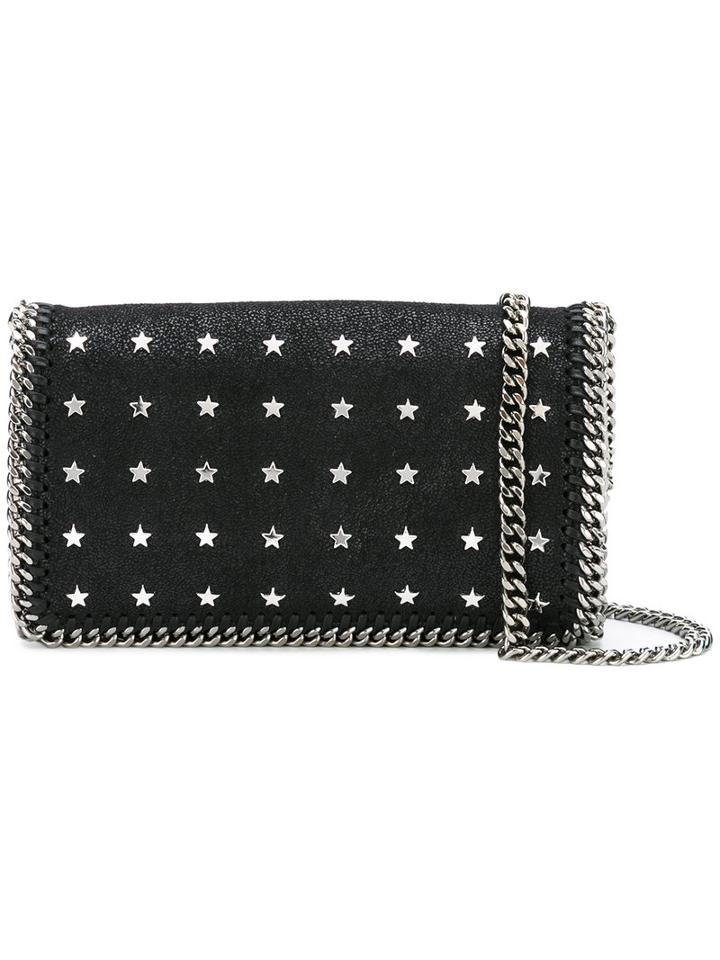 Stella Mccartney - Star-studded Falabella Shoulder Bag - Women - Artificial Leather - One Size, Black, Artificial Leather