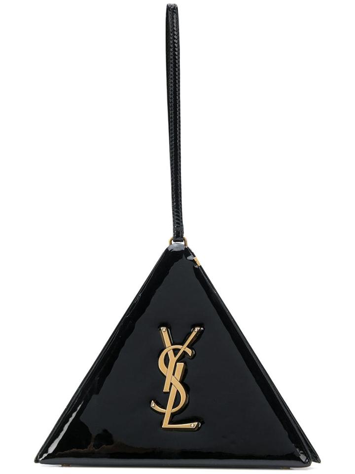 Saint Laurent Pyramid Clutch - Black
