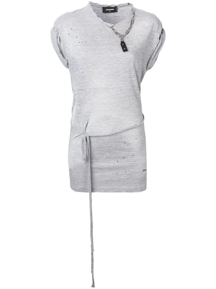 Dsquared2 Distressed Details Top - Grey
