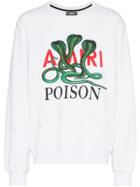 Amiri Poison Cotton Sweatshirt - White