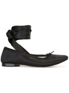 Repetto Ankle-wrap Ballerinas - Black