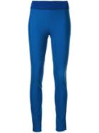 Stella Mccartney Heather Trousers, Women's, Size: 40, Blue, Cotton/polyamide/spandex/elastane