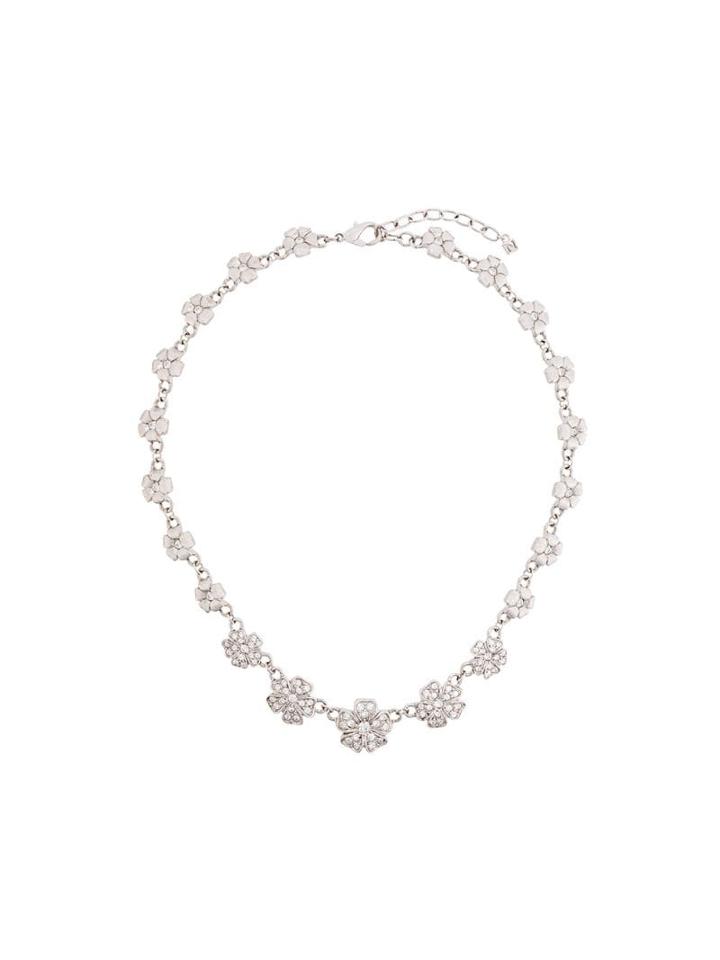 Nina Ricci Pre-owned Flower Necklace - Silver