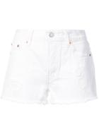 Levi's 501 Denim Shorts - White