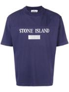 Stone Island Logo Print T-shirt - Purple