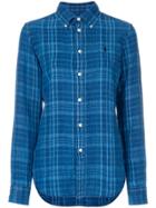Polo Ralph Lauren Button-down Plaid Shirt - Blue