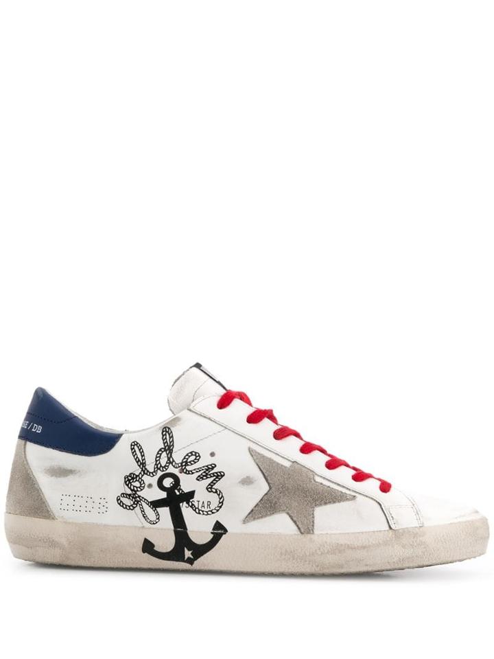 Golden Goose Superstar Anchor Sneakers - White