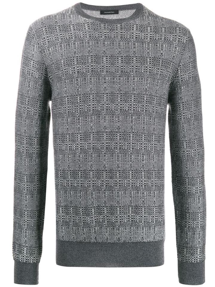 Ermenegildo Zegna Checked Jumper - Grey