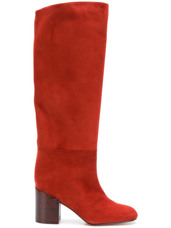 Stuart Weitzman Tubo Under-the-knee Boots - Yellow & Orange