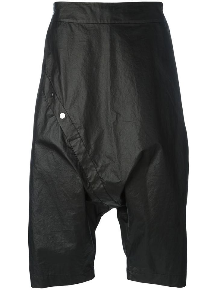 Lost & Found Ria Dunn Snap Button Shorts, Men's, Size: Large, Black, Cotton/polyurethane