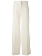 Tonello Wide Leg Trousers, Women's, Size: 40, White, Linen/flax/cupro/virgin Wool