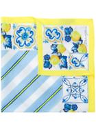 Dolce & Gabbana Majolica Print Scarf - White