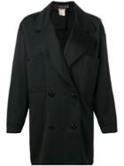 Fendi Vintage Double Breasted Coat - Black