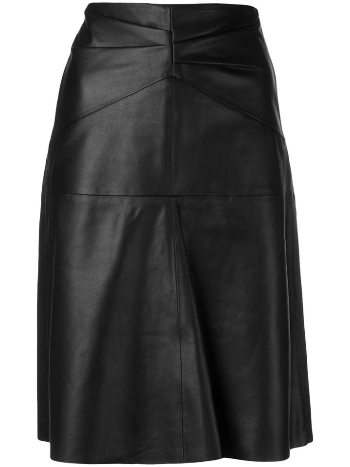 Isabel Marant Paneled High-waist Leather Skirt - Black