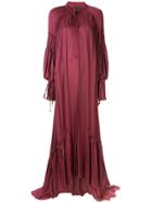 Ann Demeulemeester Billowing Maxi Dress - Purple
