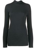 Brunello Cucinelli Turtleneck Top - Grey