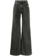 Off-white Wide-leg Jeans - Grey