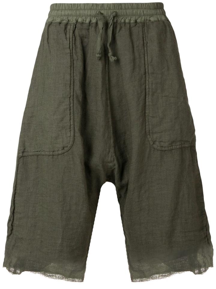 Kristensen Du Nord Frayed Hem Shorts - Green