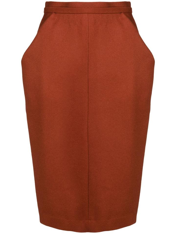 Chalayan Nip Waist Skirt - Red