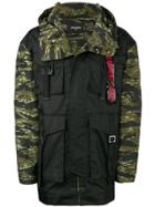 Dsquared2 Camouflage Print Hooded Jacket - Green