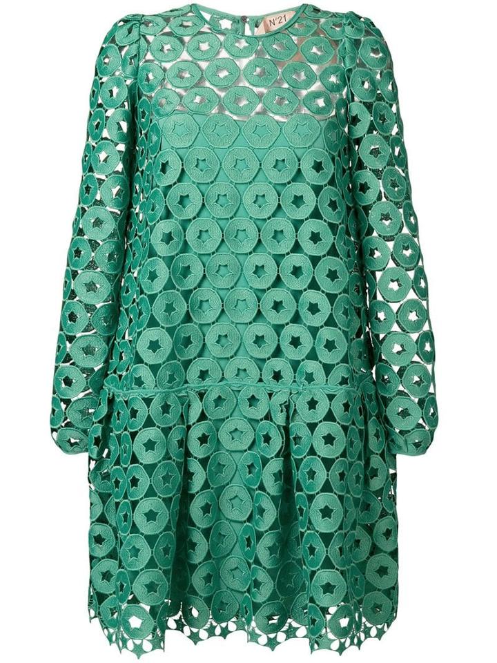 Nº21 Cutout Shift Dress - Green