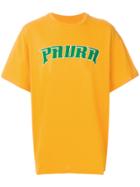 Paura Logo Print T-shirt - Yellow & Orange