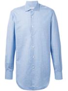 Kiton - Checked Shirt - Men - Cotton - 44, Blue, Cotton