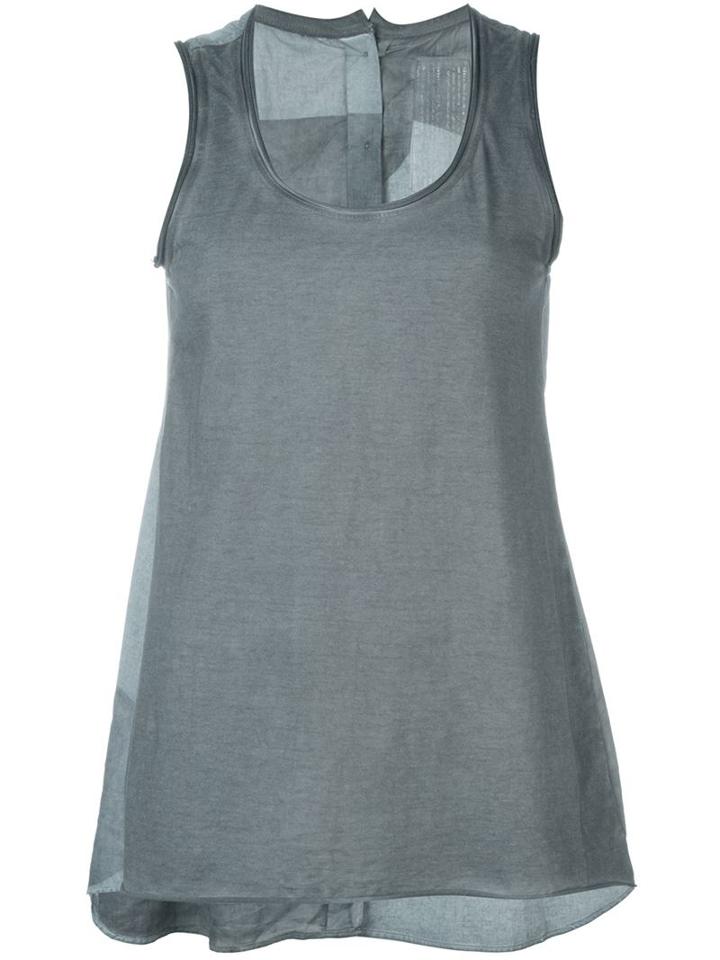 Rundholz Panelled Tank Top, Women's, Size: S, Grey, Cotton