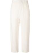 Marni - Elasticated Trousers - Women - Cotton/viscose - 42, Nude/neutrals, Cotton/viscose