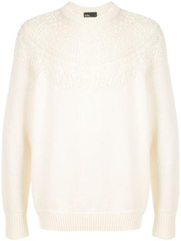 Kolor Crochet Detail Jumpers - White
