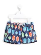 Mc2 Saint Barth Kids Jean Swimming Shorts, Boy's, Size: 6 Yrs, Blue