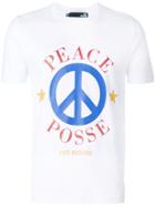 Love Moschino Peace Posse T-shirt - White