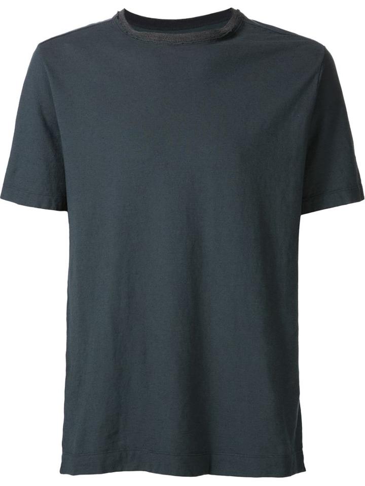 Transit Round Neck T-shirt, Men's, Size: Xxl, Blue, Cotton/linen/flax