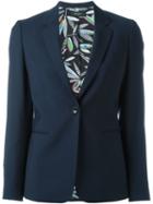 Paul Smith Black Label Single Button Blazer, Women's, Size: 40, Blue, Polyamide/spandex/elastane/acetate/wool
