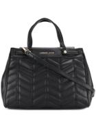 Versace Jeans Quilted Effect Tote - Black