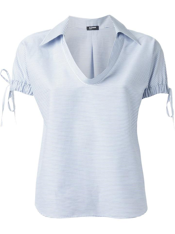 Jil Sander Navy Striped Top