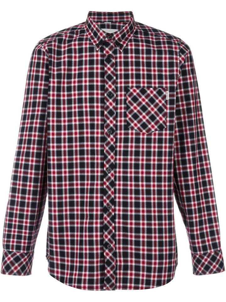 Carhartt Plaid Button Down Shirt, Men's, Size: Large, Black, Cotton