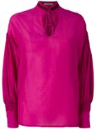 Etro Peep-hole Blouse - Pink & Purple