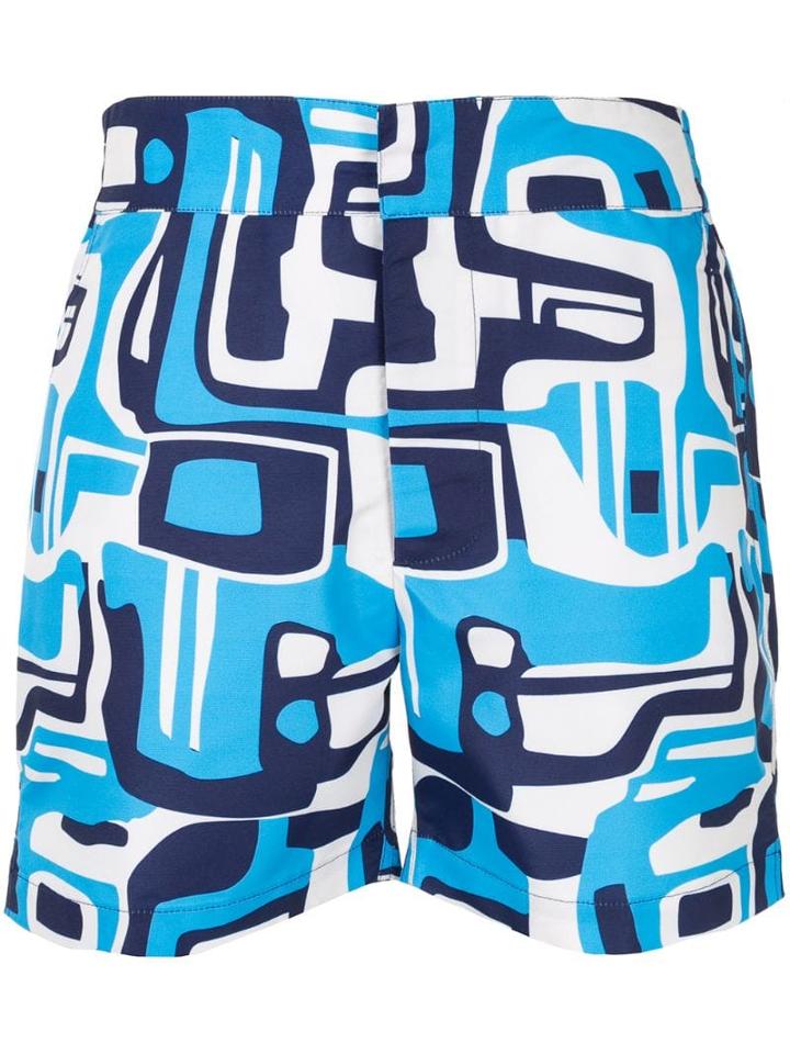 Frescobol Carioca Shape Classic Swimming Shorts - Blue
